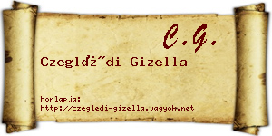 Czeglédi Gizella névjegykártya