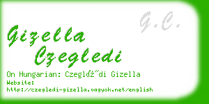 gizella czegledi business card